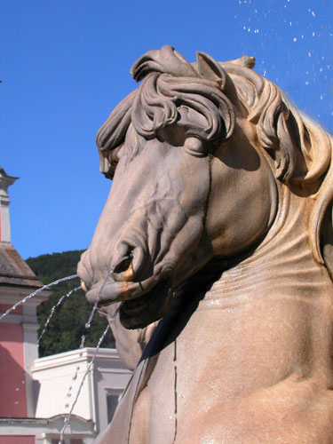 Horse statue detail