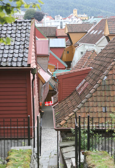 Bryggen alleyway