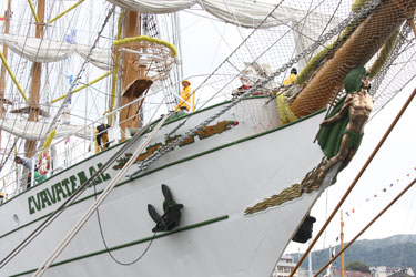 Tall ship bow