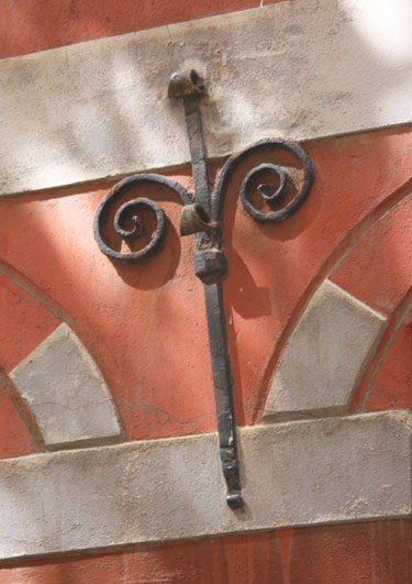 Old wrought iron decorate the buildings in Gamla Stan