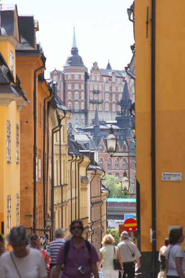 narrow street in Gamla  Stan