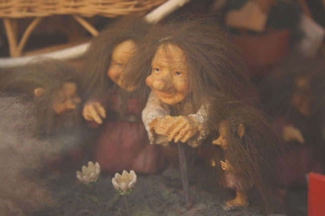 Trolls in display window